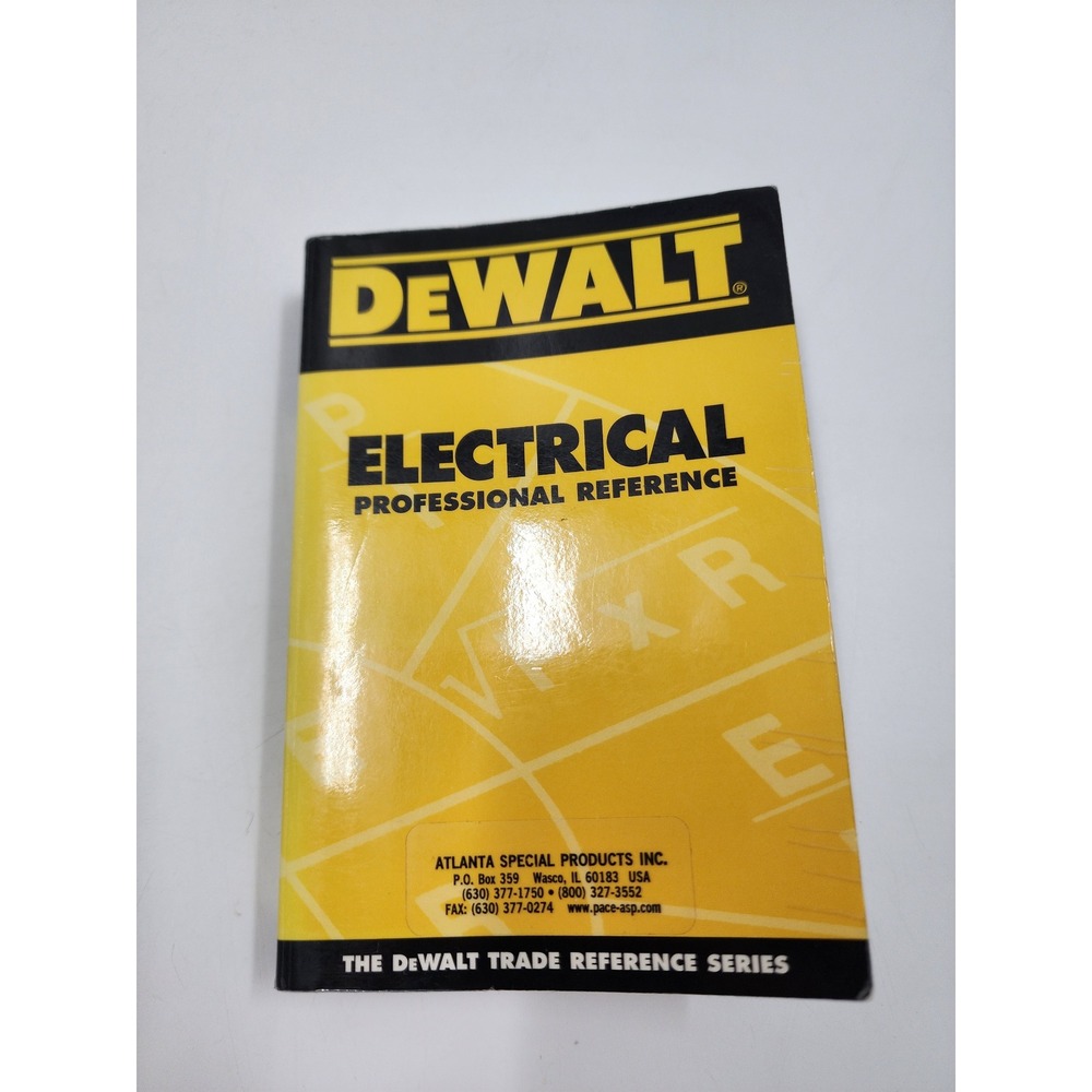 DEWALT Electrical Professional Reference Trade Series Paul Rosenberg Guide